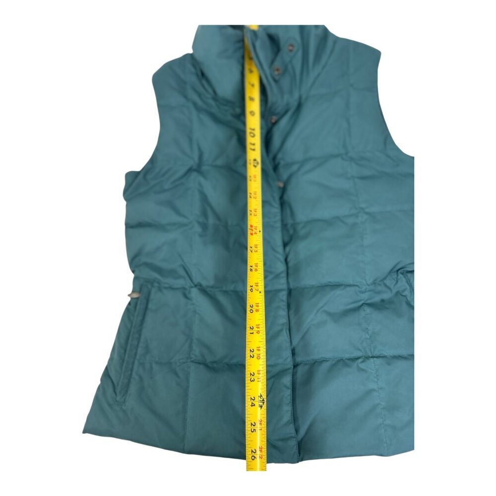 Eddie Bauer EB700 Premium Goose Down Full Zip‎ Puffer Vest Women's Size SP Green - Picture 11 of 12